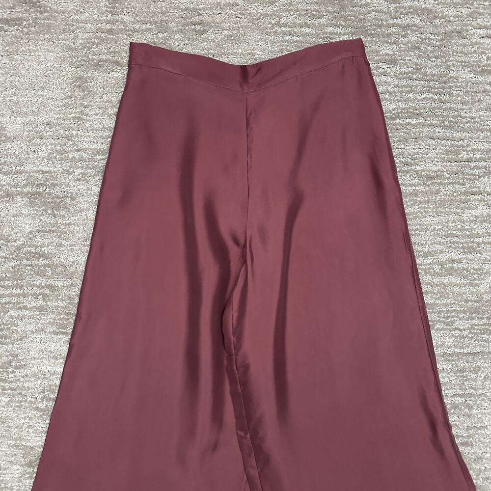 Athleta Calm Cool Pant Womens Small Purple Wide Leg Lightweight Lounge Travel - Picture 3 of 16